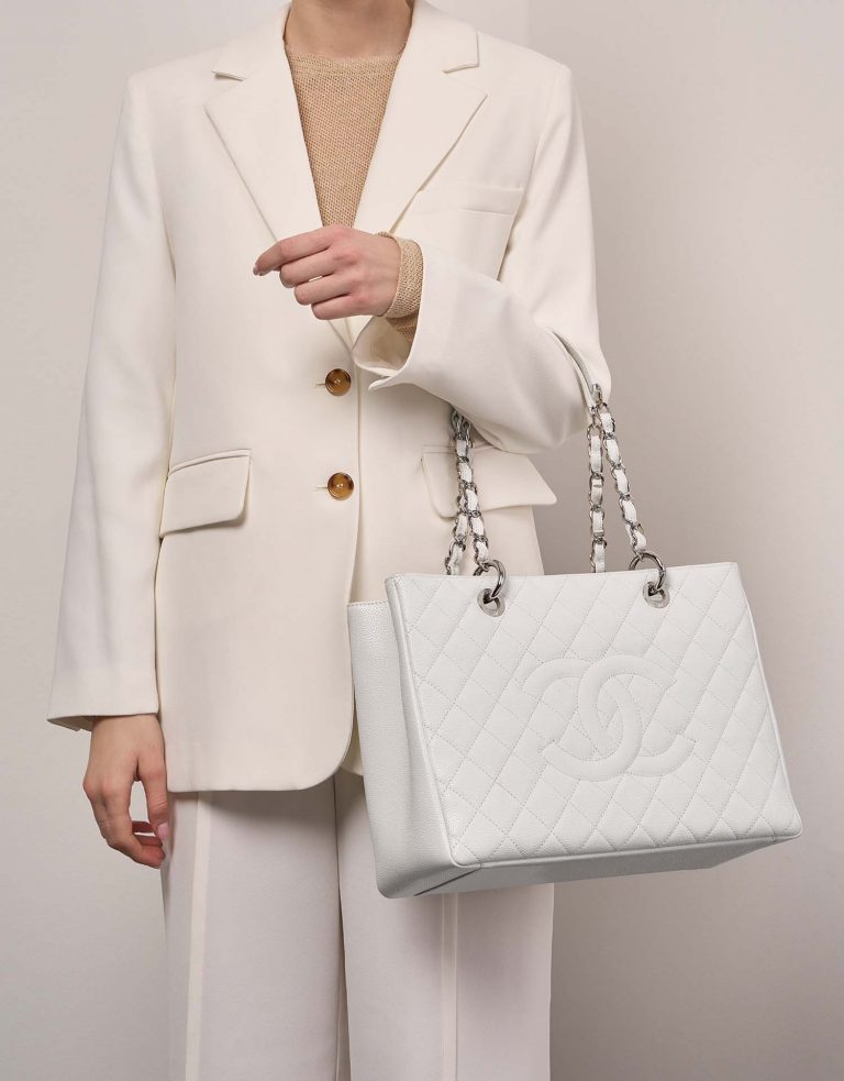TÚI Chanel Shopping Tote GST Caviar Beige