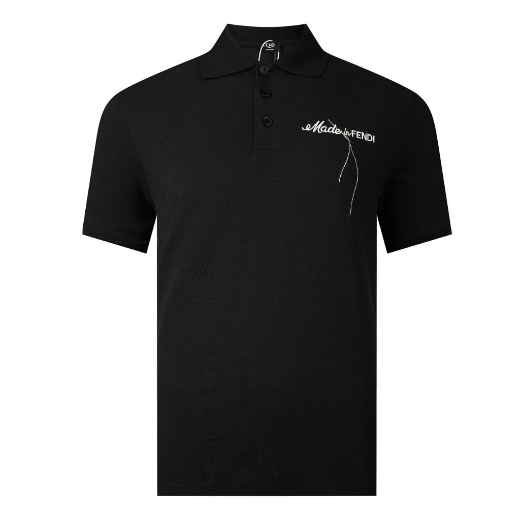 ÁO FENDI POLO SHIRT BLACK MÀU ĐEN