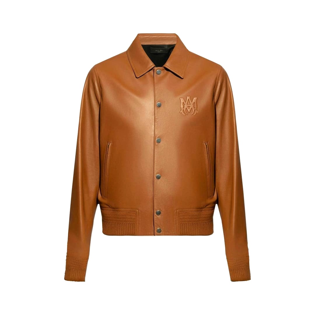 ÁO AMIRI BOMBER LAMBSKIN LEATHER JACKET TOP QUALITY AAA DA CỪU