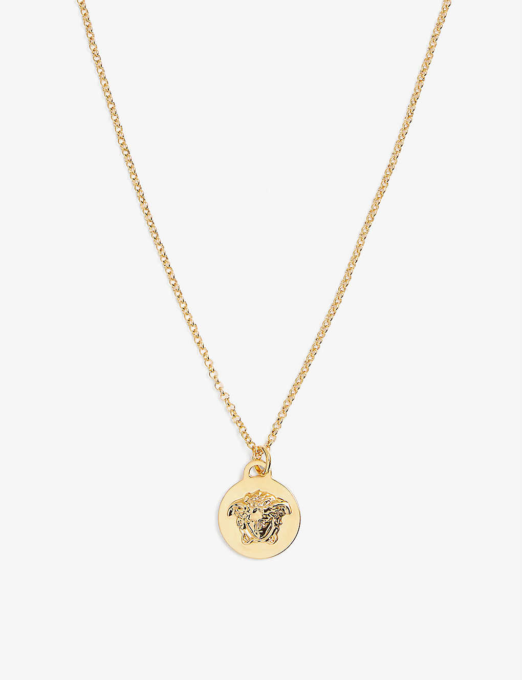 DÂY Versace Medusa brass pendant necklace