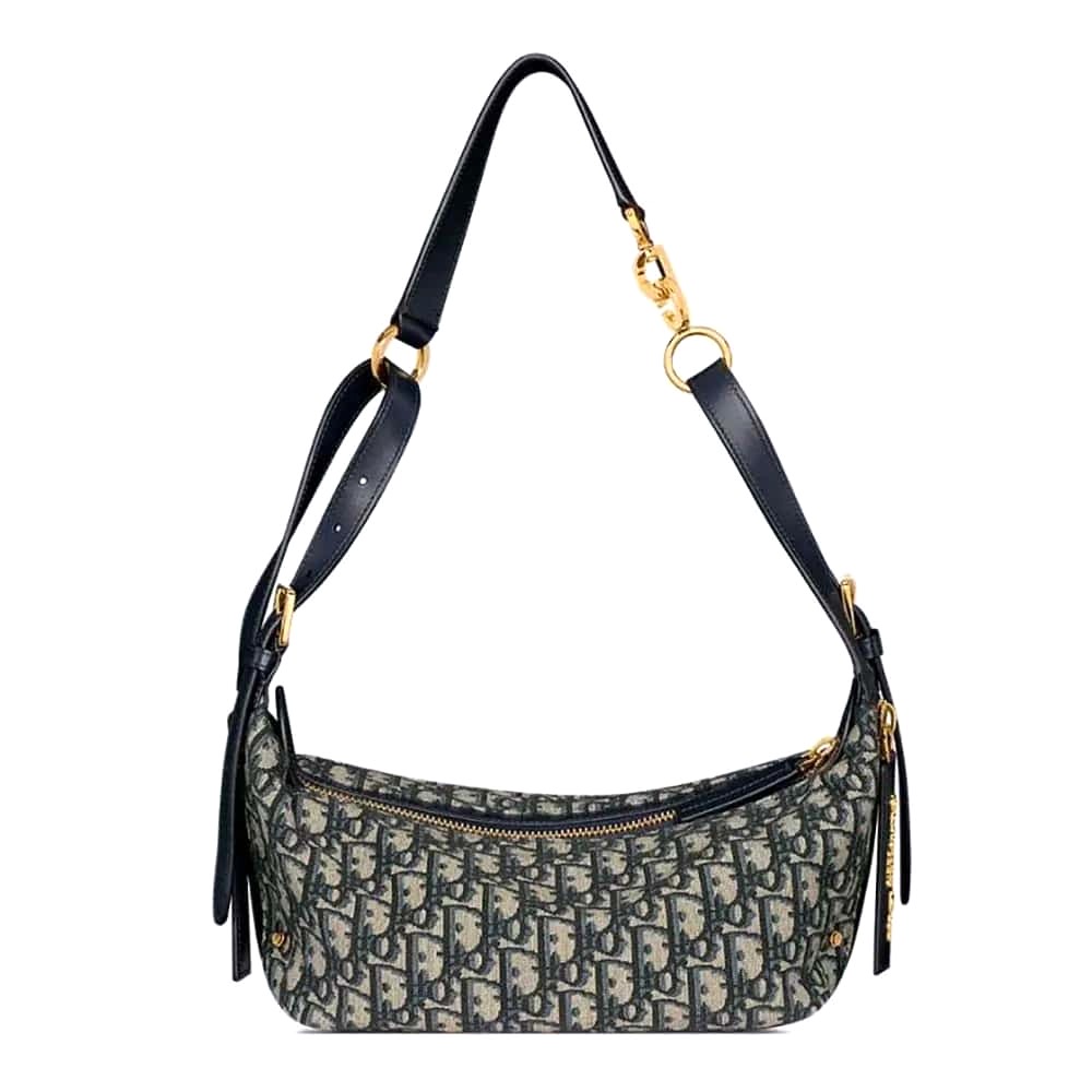 TÚI Dior Women Small D-Journey  màu xanh Dior Oblique Jacquard