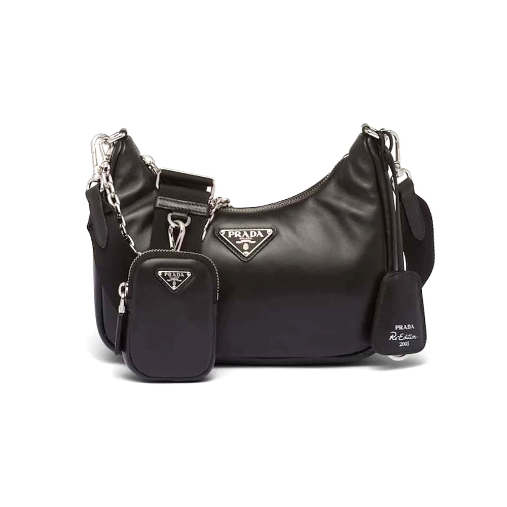TÚI Prada Women Padded Nappa-Leather Prada Re-Edition 2005 Shoulder Bag-Black