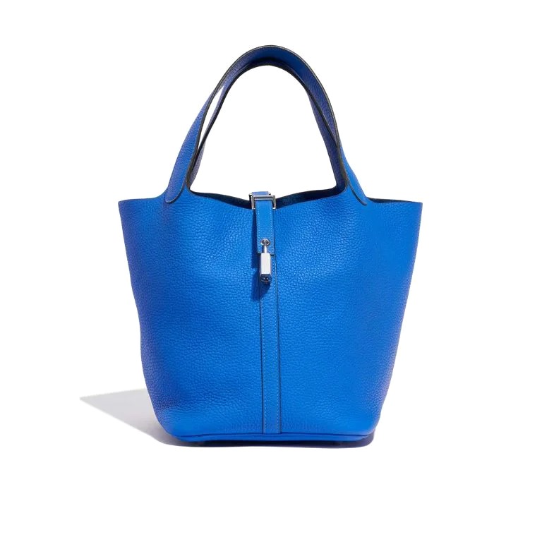 TÚI Hermès Picotin 22 Taurillon Clemence Blue Hydra