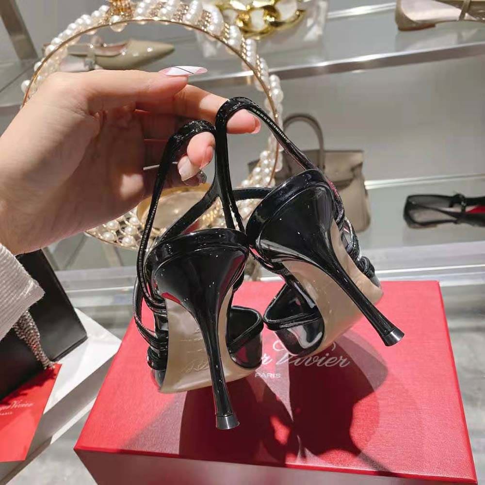 GIÀY Roger Vivier Women I Love Vivier Slingback Pumps in PVC-Black