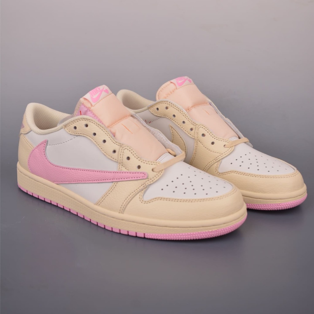 GIÀY TRAVIS SCOTT X AIR JORDAN 1 LOW SHY PINK TOP QUALITY SHOES AAA