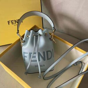 TÚI Fendi Women Mon Tresor Light Blue Leather Mini Bag