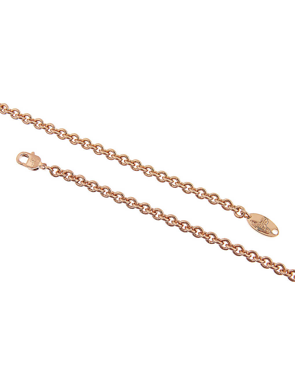 DÂY VIVIENNE WESTWOOD JEWELLERY Mayfair Bas Relief rose gold crystal pendant necklace