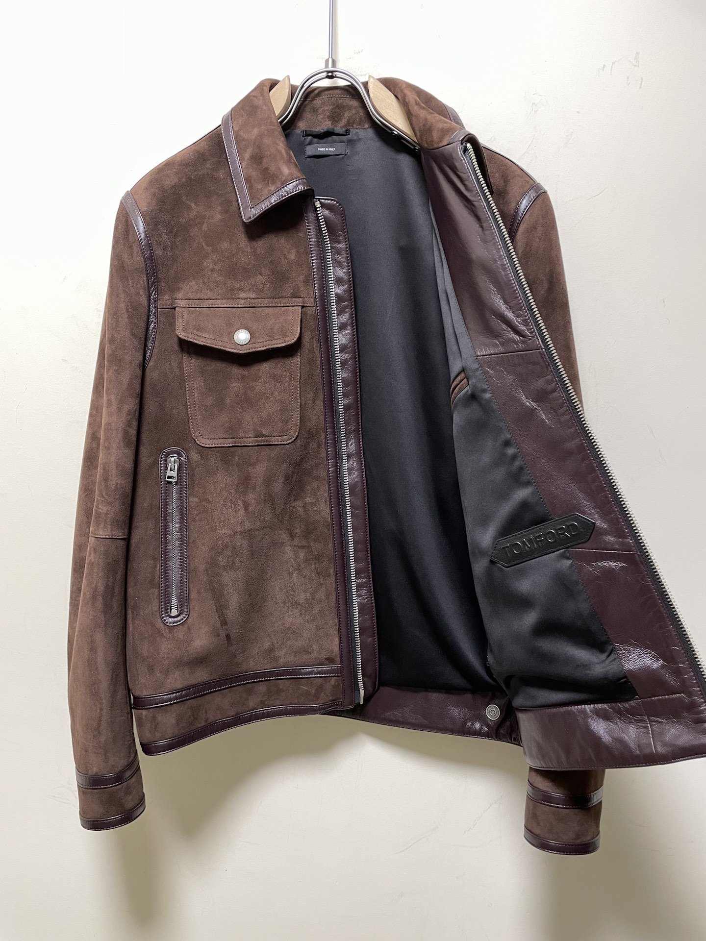 ÁO TOM FORD SUEDE LEATHER JACKET
