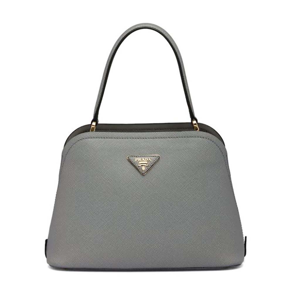 TÚI Prada Saffiano Leather Prada Matinee Bag-Grey