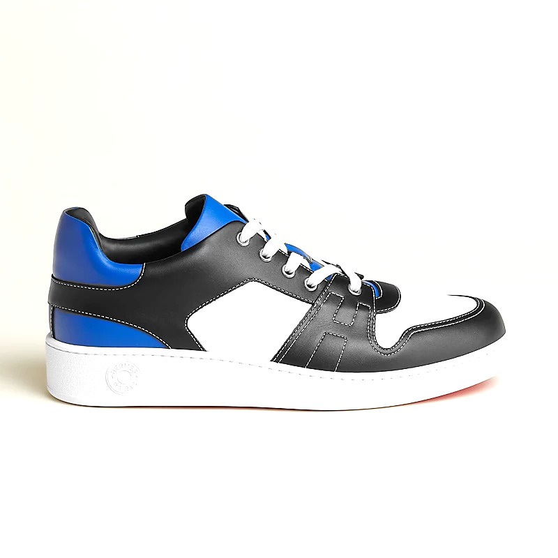 GIÀY HERMES Free Sneaker Noir Blanc Bleu Nuit