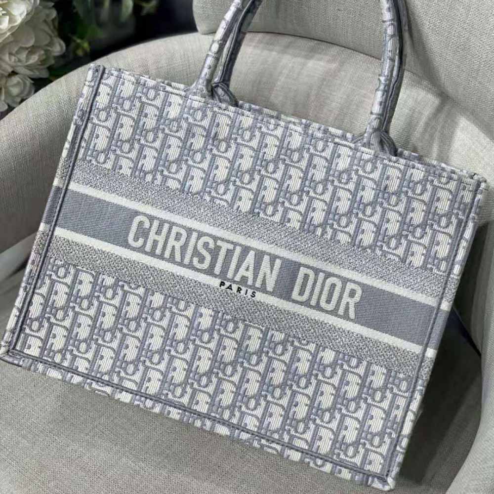 TÚI Dior Women Small Dior Bbook Tote-Silver