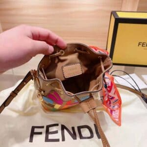 TÚI Fendi Women Mon Tresor Multicolor FF Canvas Mini-Bag
