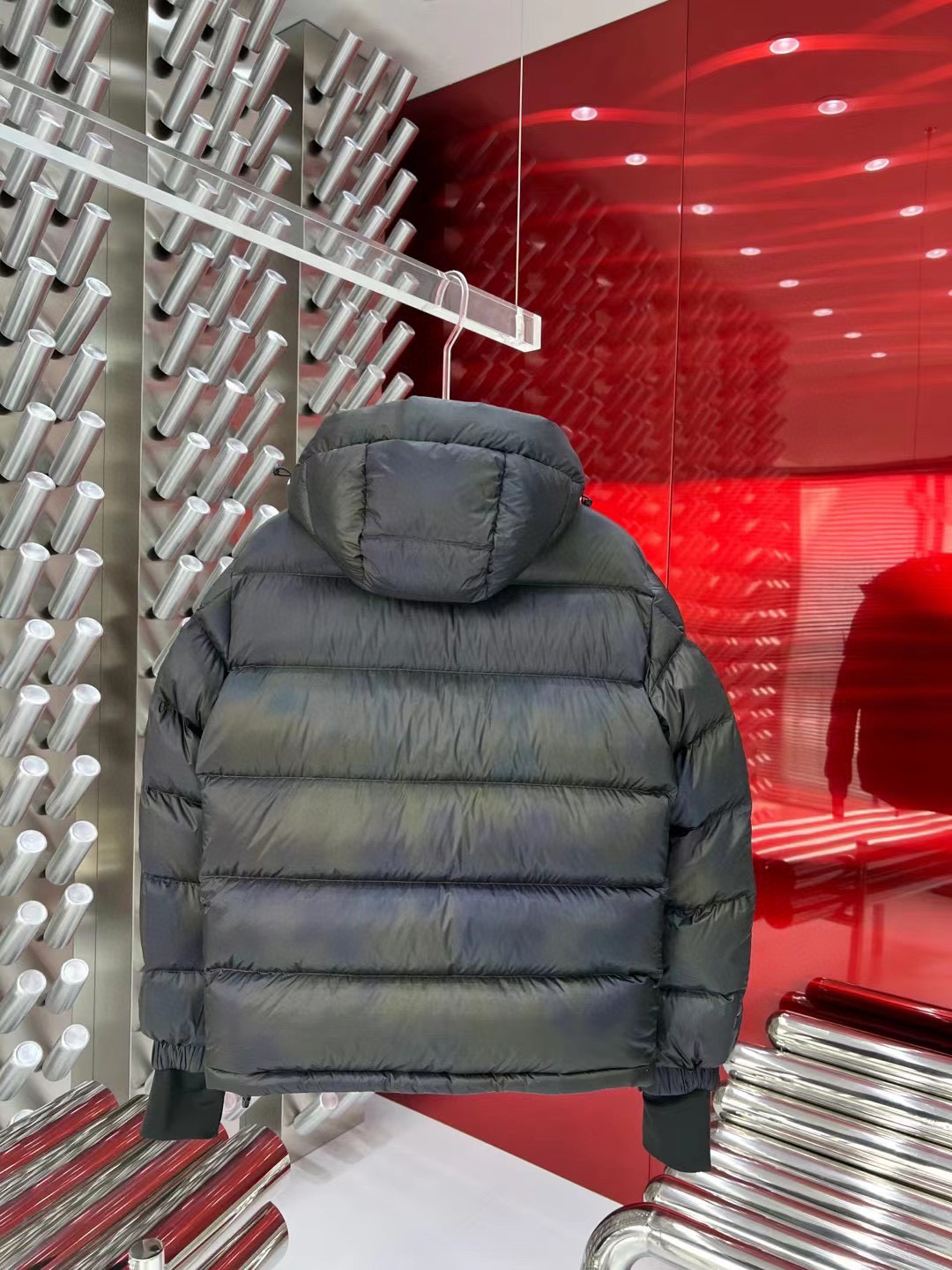 ÁO MONCLER WINTER BLACK CAMOULFLAGE DOWN JACKET