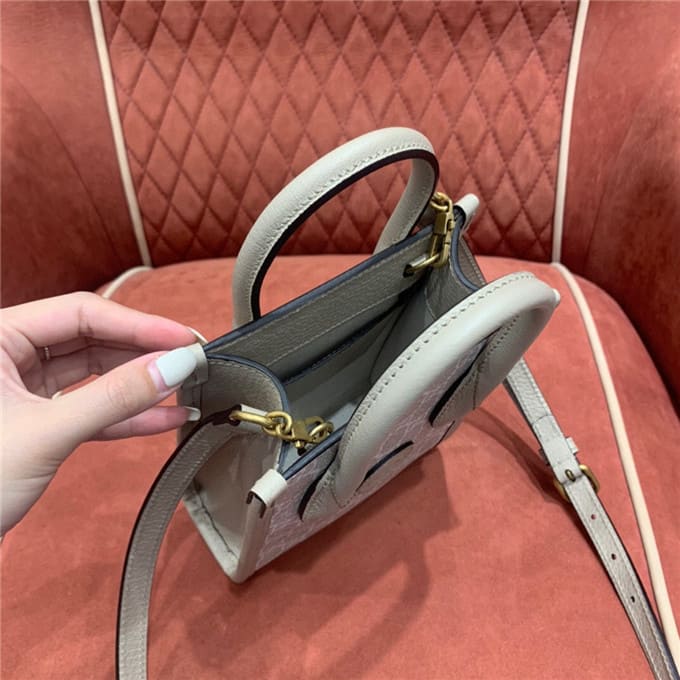 TÚI Gucci mini tote bag with interlocking white Top Quality
