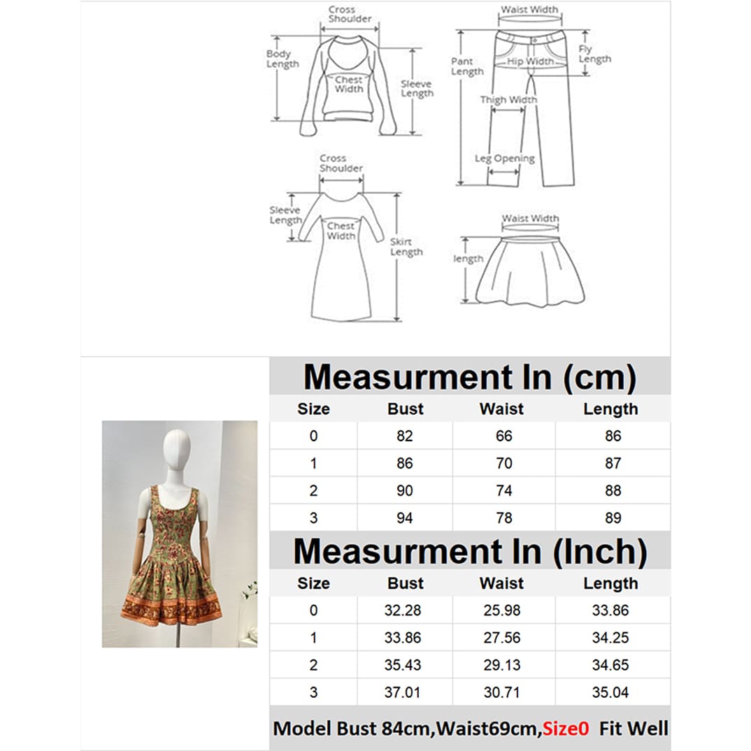 VÁY ZIMMERMANN Green Square Collar Sleeveless Floral Print Mini Dress High Classy