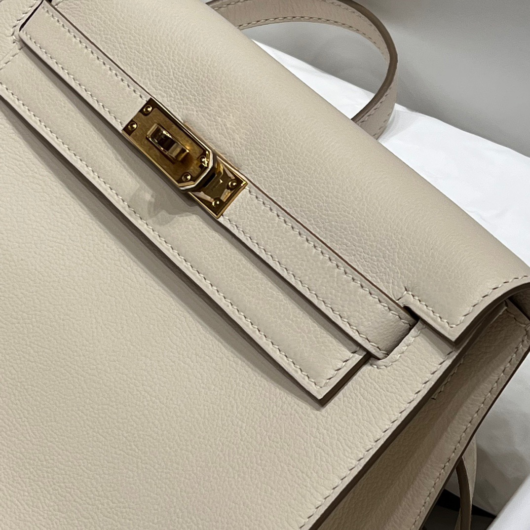 TÚI HERMES Kelly Danse Craie Handmade khâu tay 22CM(giá liên hệ)