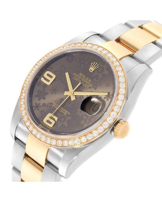 ĐỒNG HỒ ROLEX Brown Bronze 18k Yellow Gold And Stainless Steel Datejust automatic