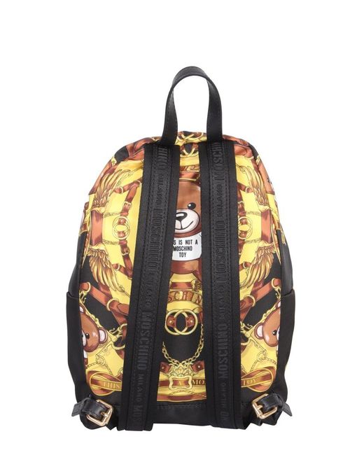 BALO Moschino Nylon Backpack With Teddy Scarf Print