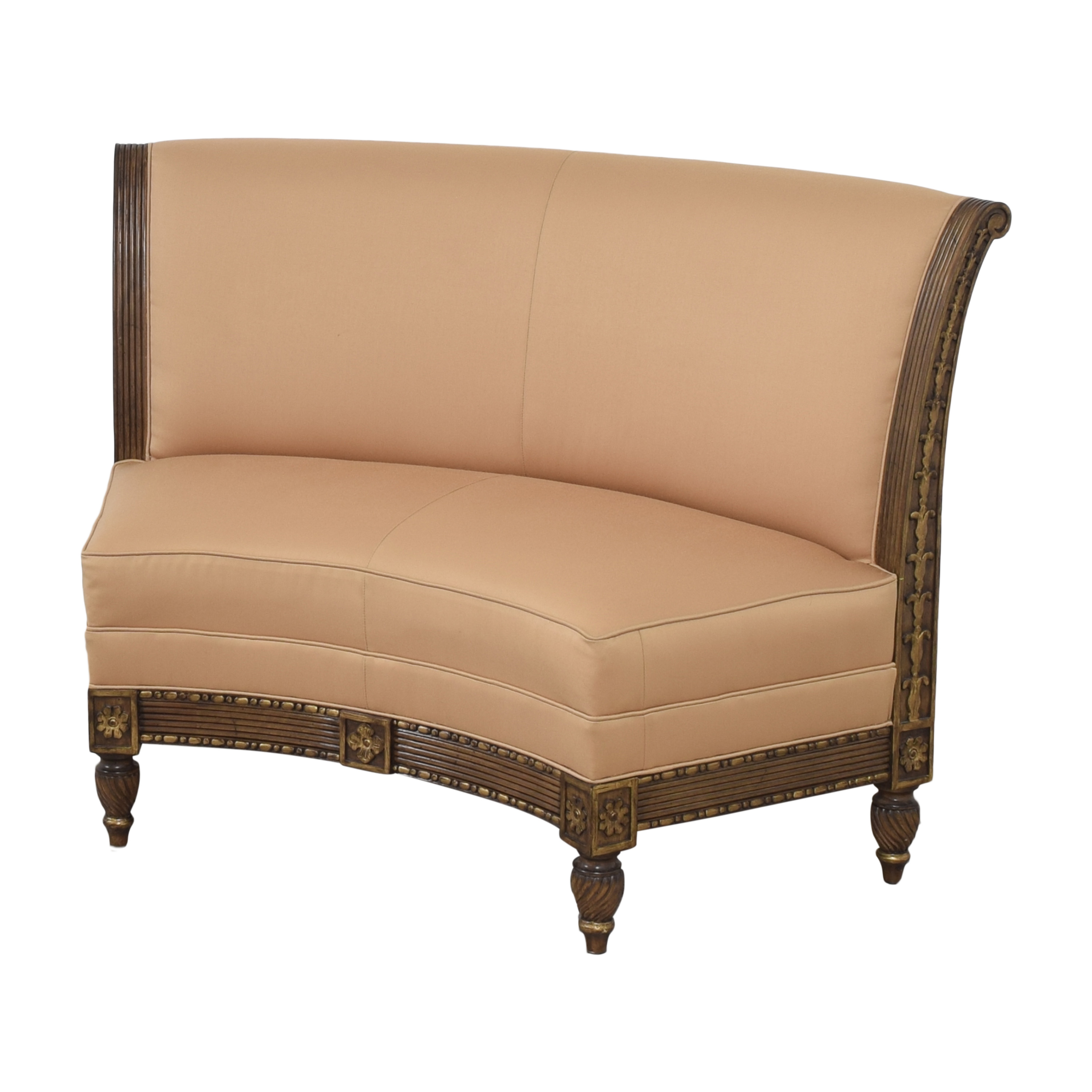 SOFA BERVELY Curved Banquette LEATHER SOFA