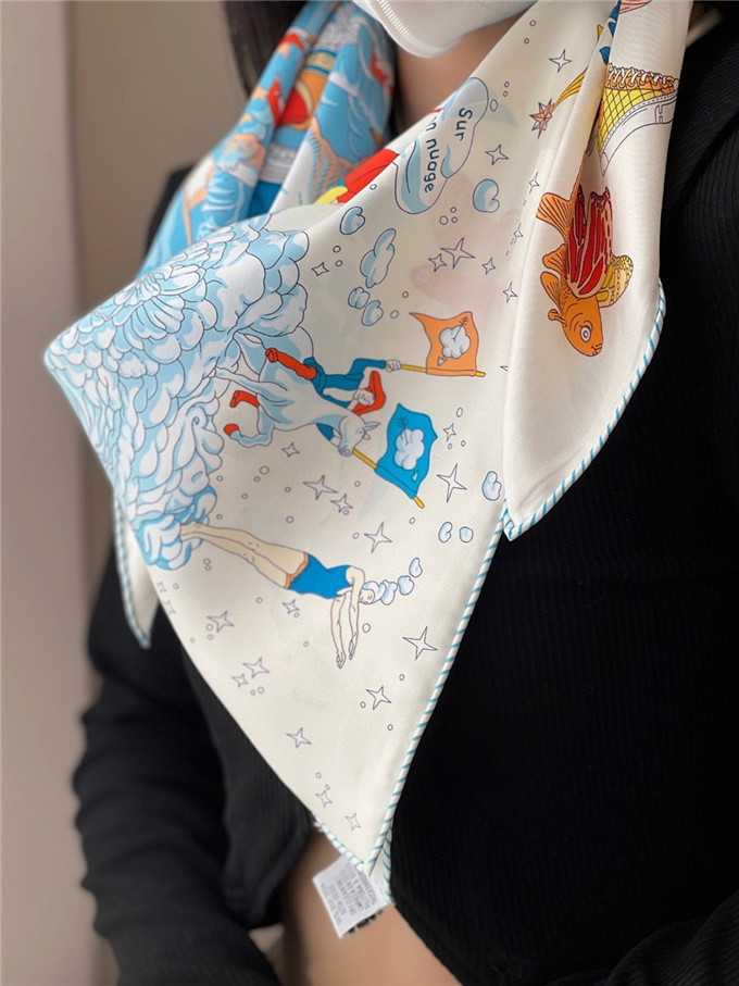 KHĂN Hermes Le Horse Silk scarf