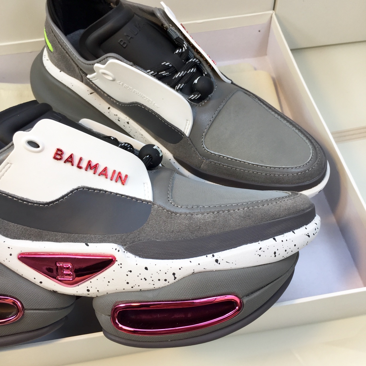 GIÀY BALMAIN GREY SNEAKERS