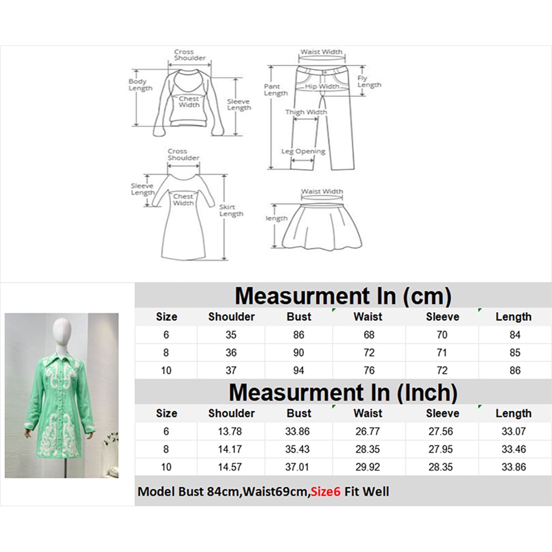 VÁY ZIMMERMANN Mint Green Turn Down Collar Linen Mini Dress High Classy