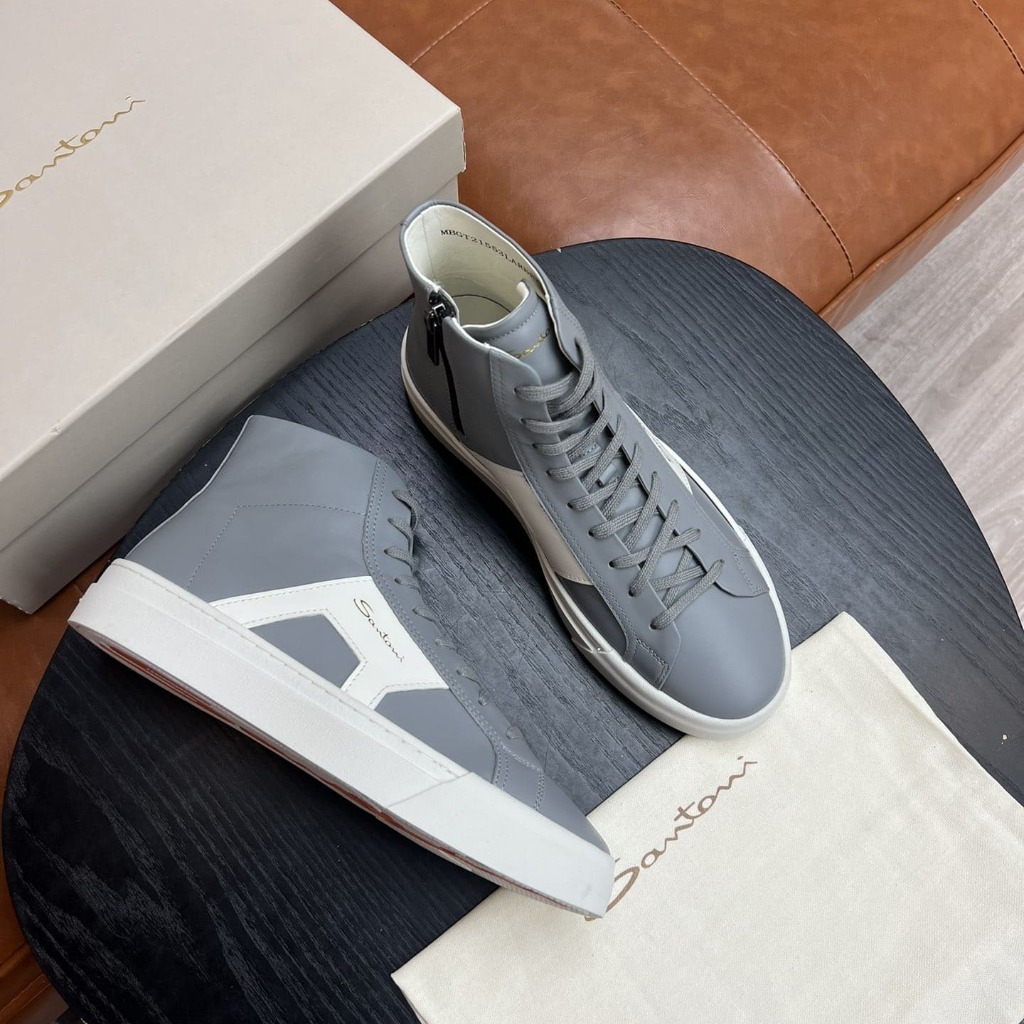 GIÀY SANTONI HIGH TOP SNEAKERS TOP QUALITY SHOES AAA