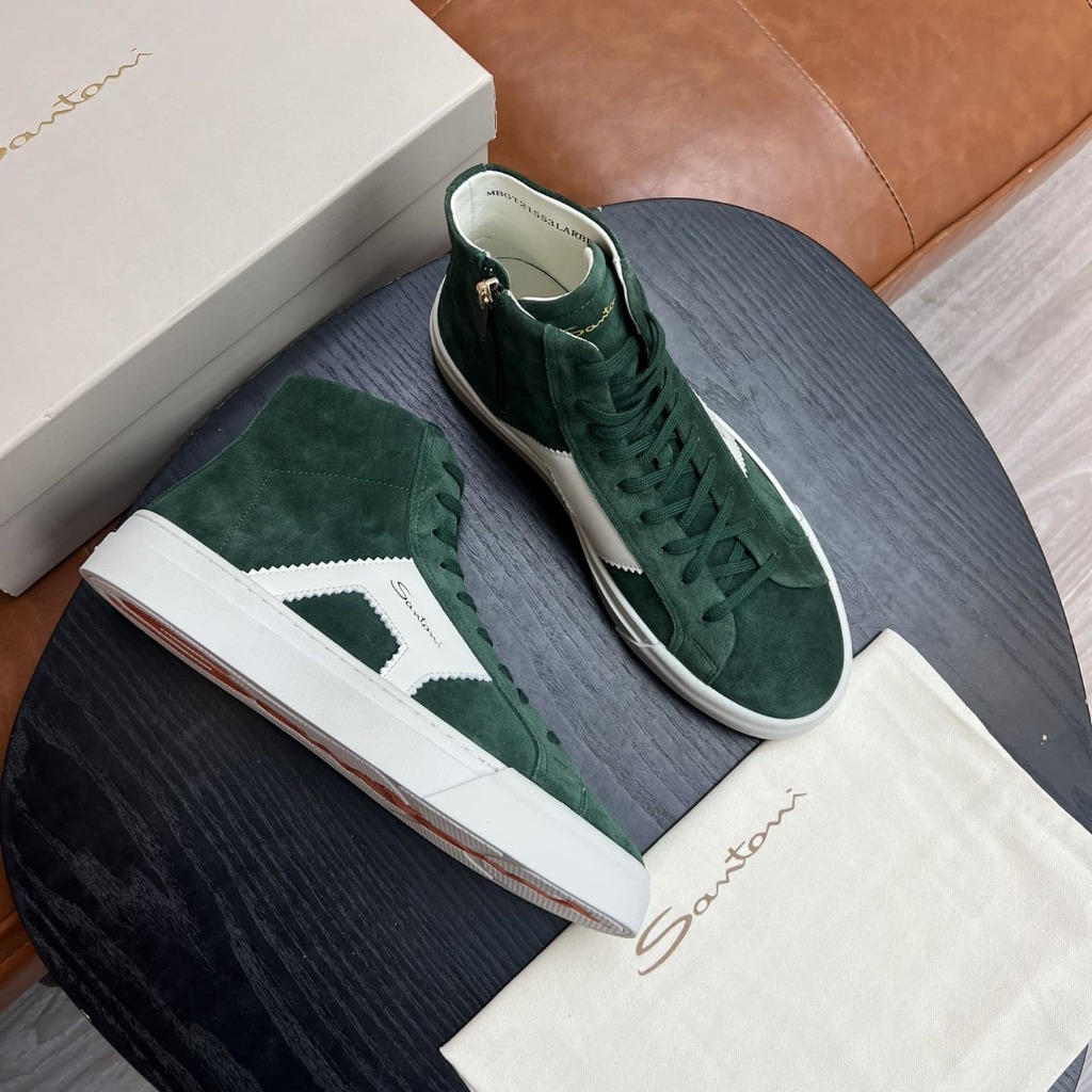 GIÀY SANTONI HIGH TOP SNEAKERS TOP QUALITY SHOES AAA DA LỘN