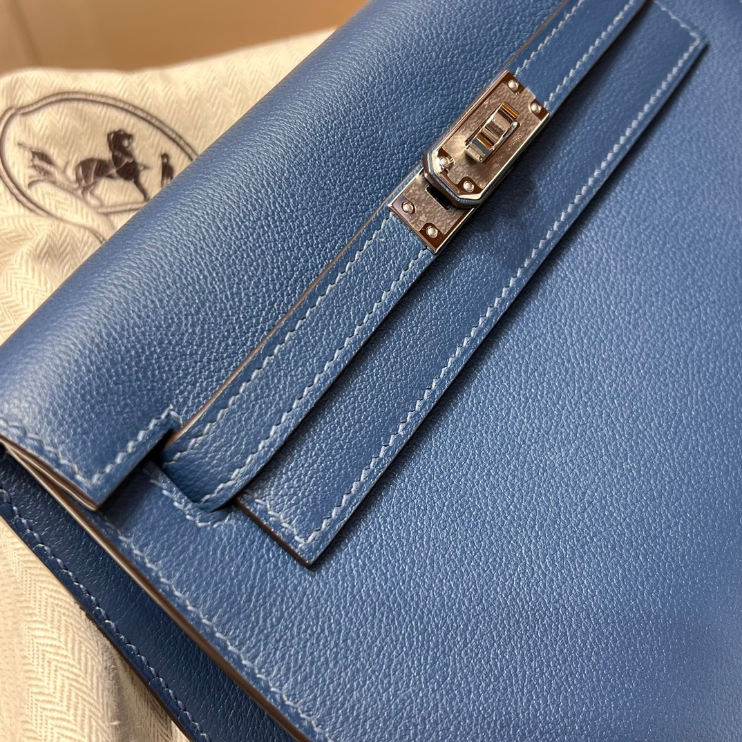 TÚI HERMES Kelly Danse Blue Handmade khâu tay 22CM(giá liên hệ)