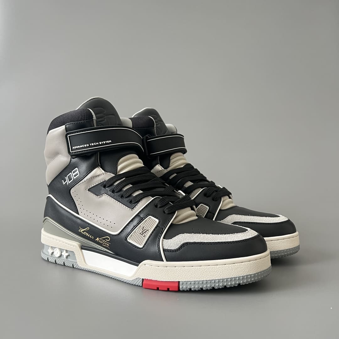 GIÀY LOUIS VUITTON TRAINER HIGH TOP QUALITY SHOES AAA