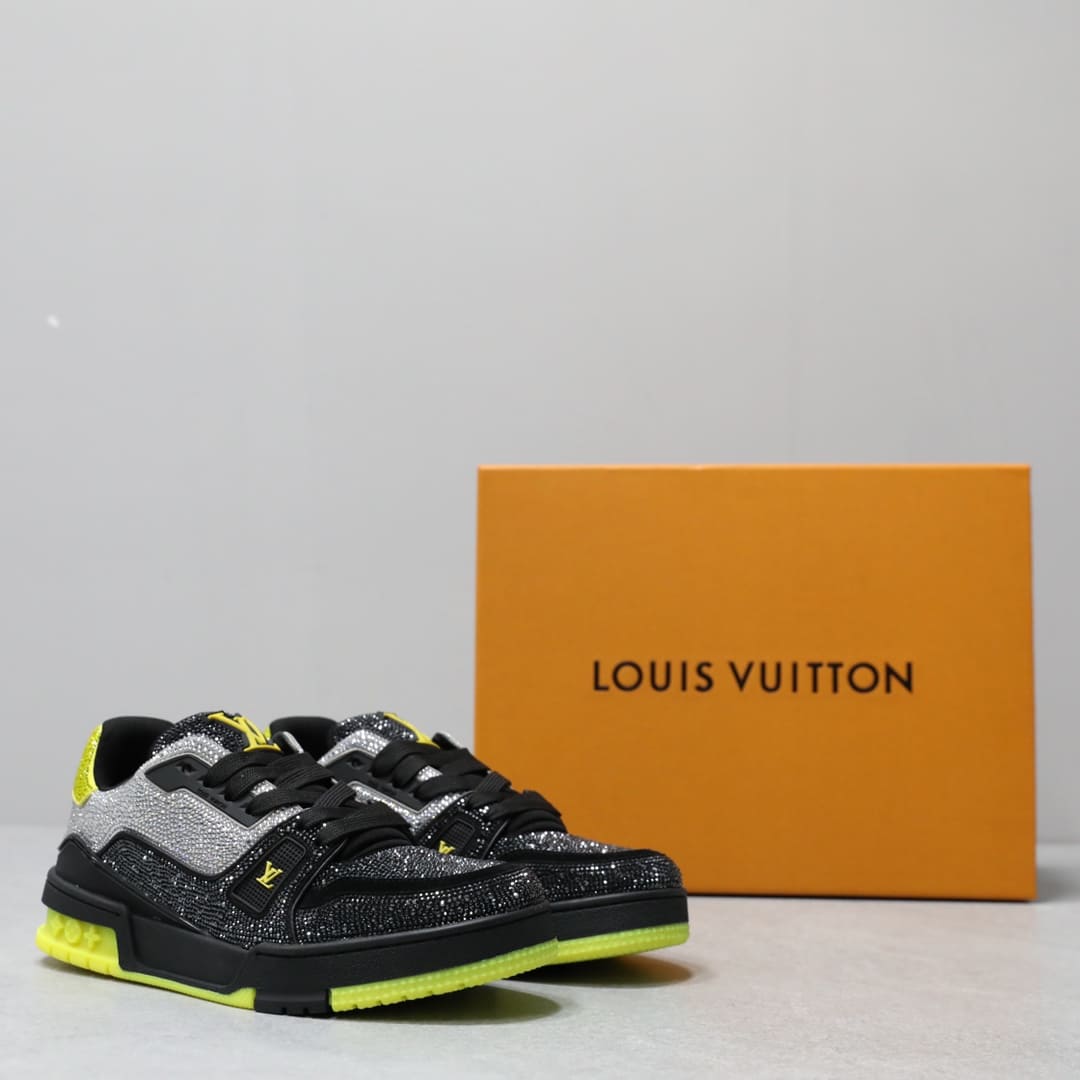 GIÀY LOUIS VUITTON TRAINER HIGH TOP QUALITY SHOES AAA