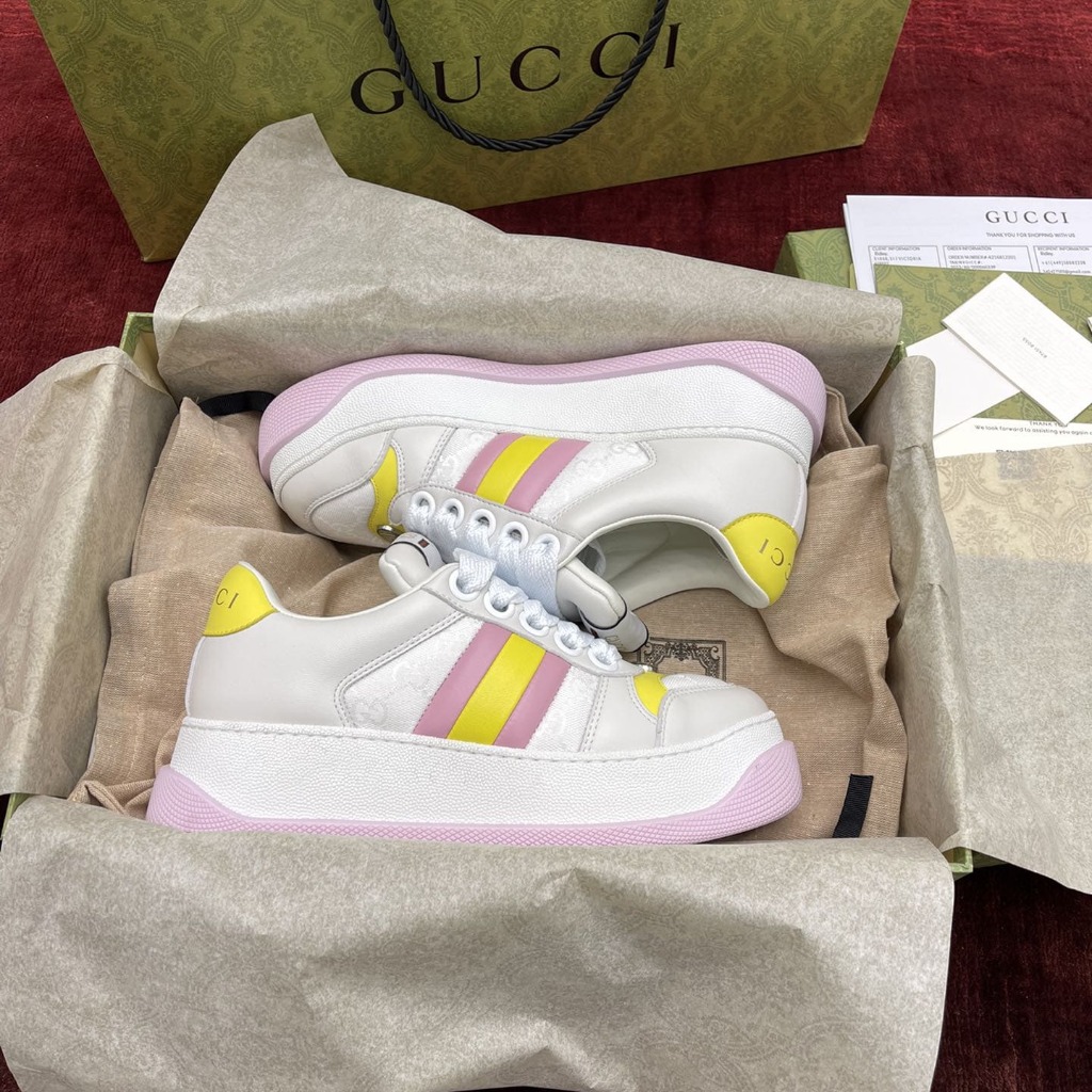 GIÀY GUCCI SCREENER UNISEX HIGH TOP QUALITY SHOES AAA