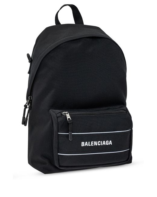 BALO BALENCIAGA Black Gradient Logo Backpack