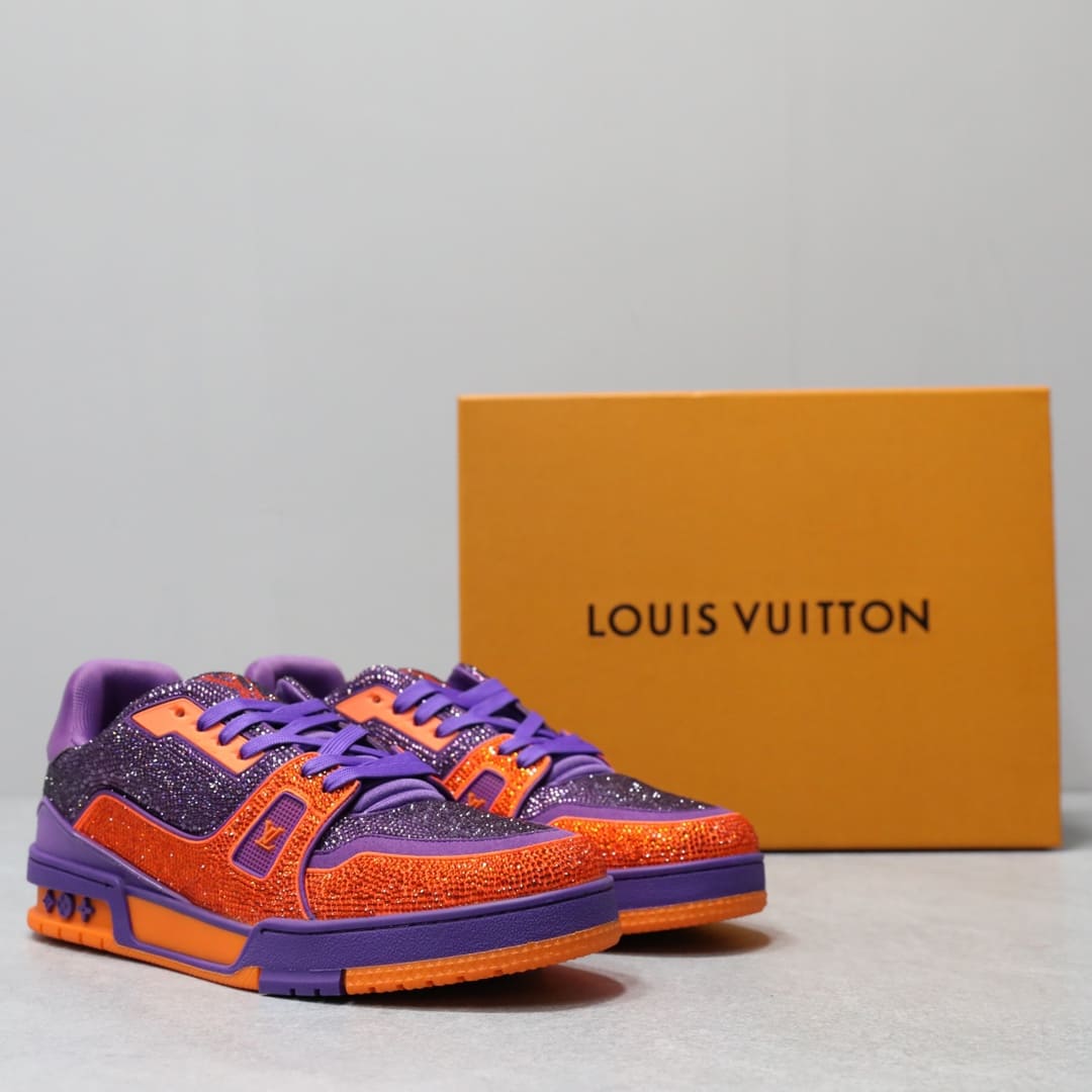 GIÀY LOUIS VUITTON TRAINER HIGH TOP QUALITY SHOES AAA