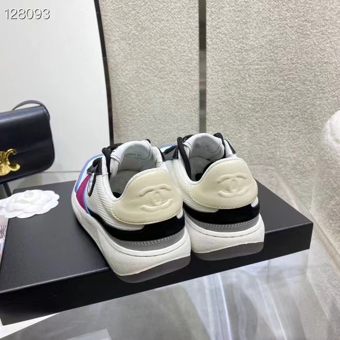 GIÀY CHANEL PINK SUEDE LOGO SNEAKERS