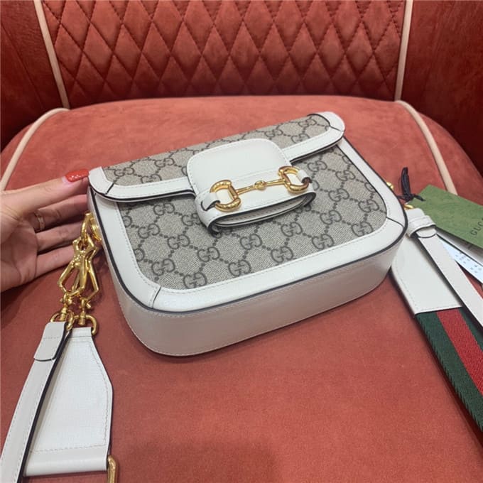 TÚI Gucci Horsebit 1955 bag white Top Quality