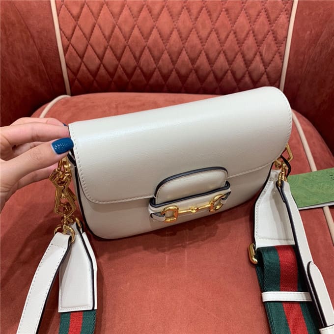 TÚI Gucci Horsebit 1955 bag white Top Quality