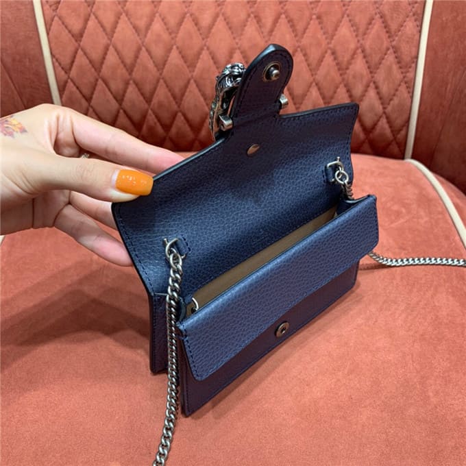TÚI Gucci Dionysus super mini leather bag blue Top Quality