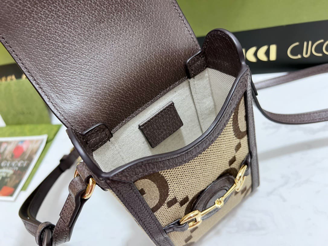 TÚI Gucci GG mini Jumbo bag brown Top Quality