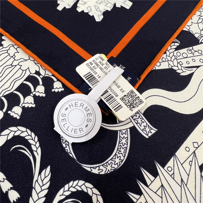 KHĂN Hermes Le Sacre Des Saisons Silk scarf