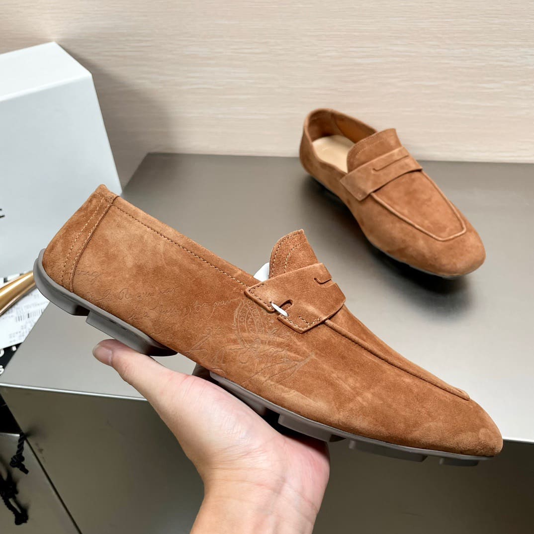 GIÀY BERLUTI DRIVER SUEDE TOP QUALITY SHOES AAA