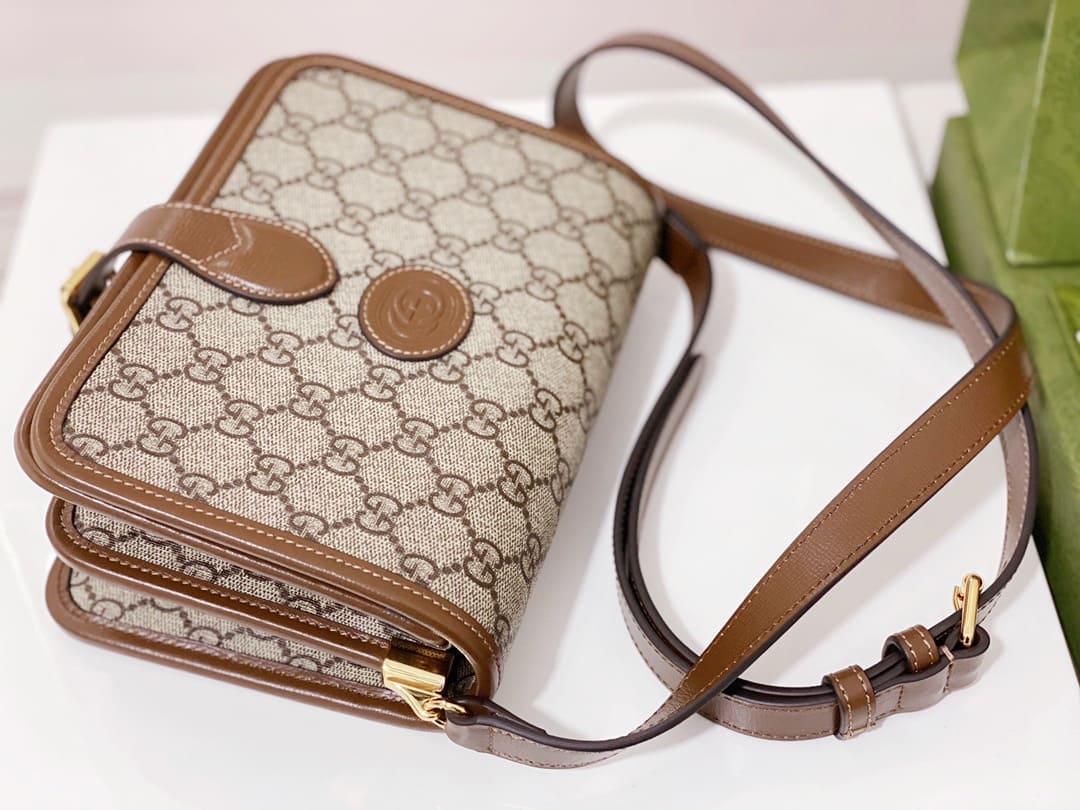 TÚI Gucci GG mini Supreme messenger bag brown Top Quality