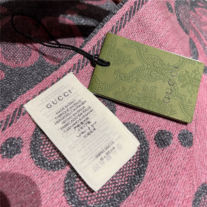 KHĂN Gucci GG Pink scarf