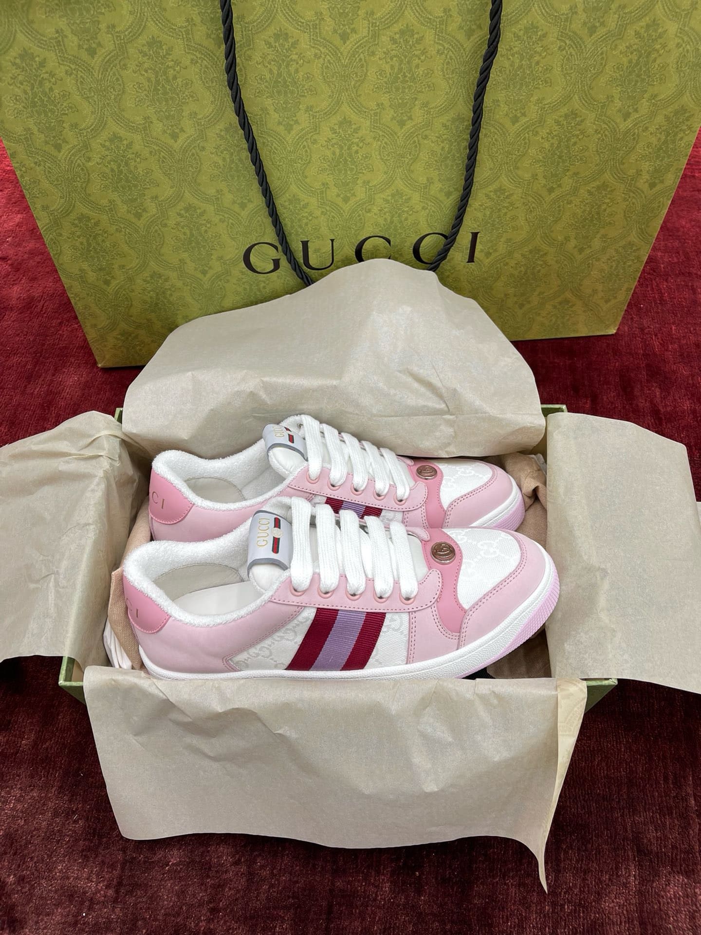 GIÀY GUCCI SCREENER UNISEX HIGH TOP QUALITY SHOES AAA
