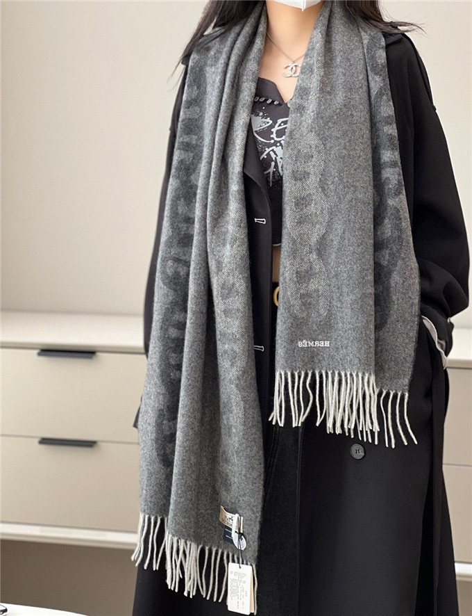 KHĂN Hermes La Pig Noose Cashmere scarf