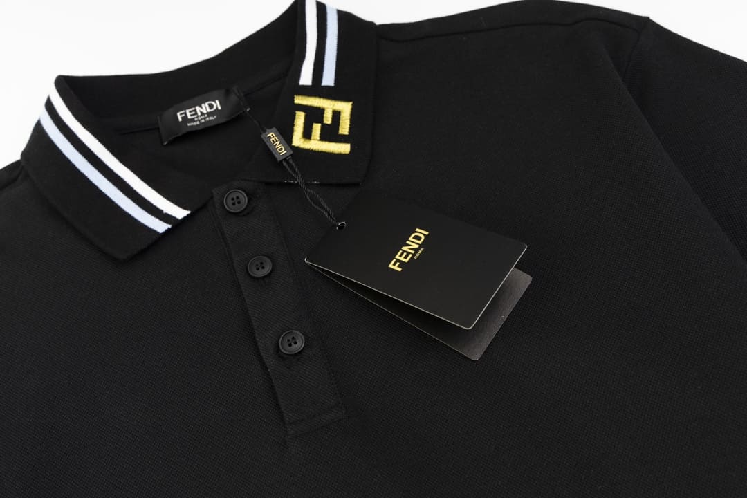 ÁO FENDI POLO SHIRT MÀU ĐEN UNISEX