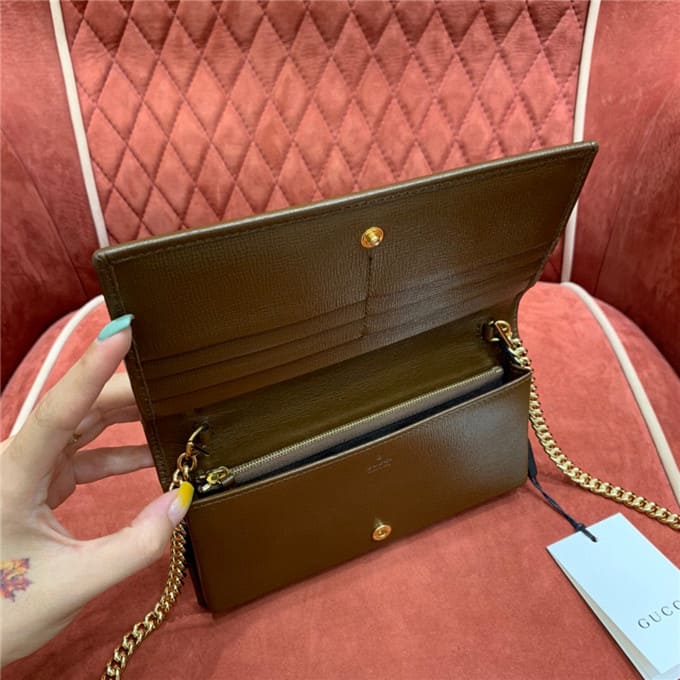 TÚI Gucci Horsebit 1955 wallet with chainTop Quality