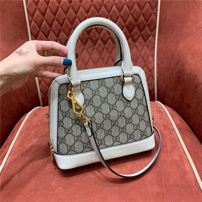 TÚI Gucci Horsebit 1955 mini top handle bag white Top Quality