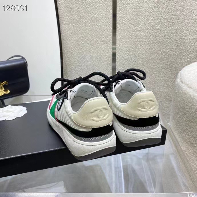 GIÀY CHANEL GREEN SUEDE LOGO SNEAKERS