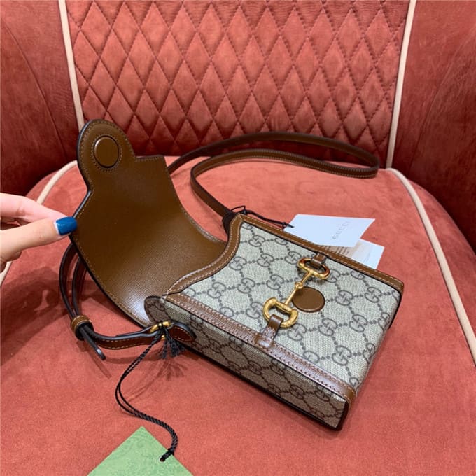TÚI Gucci Horsebit 1955 mini bag brown Top Quality